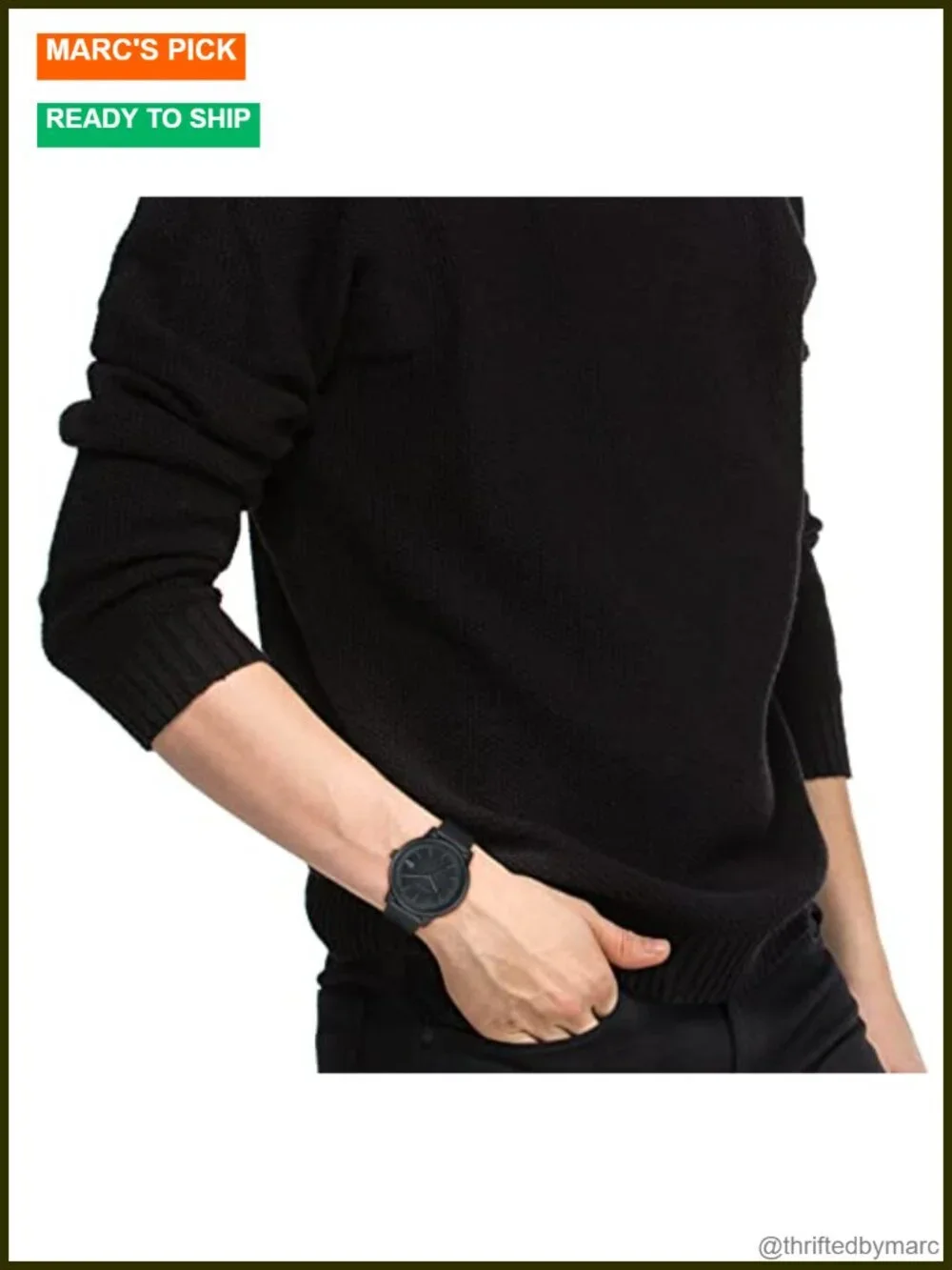 Men's Quartz Wrist Watch with Aluminum Case and Silicone Strap